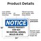 Signmission Private Property Stay Out No Hunting Horses OSHA Notice Sign, Plastic, 24in W x 18in L, 2PK OS-2PACK-NS-P-1824-L-17862 - alternate 4
